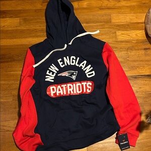 Fanatics New England Patriots Navy and Red Sweater